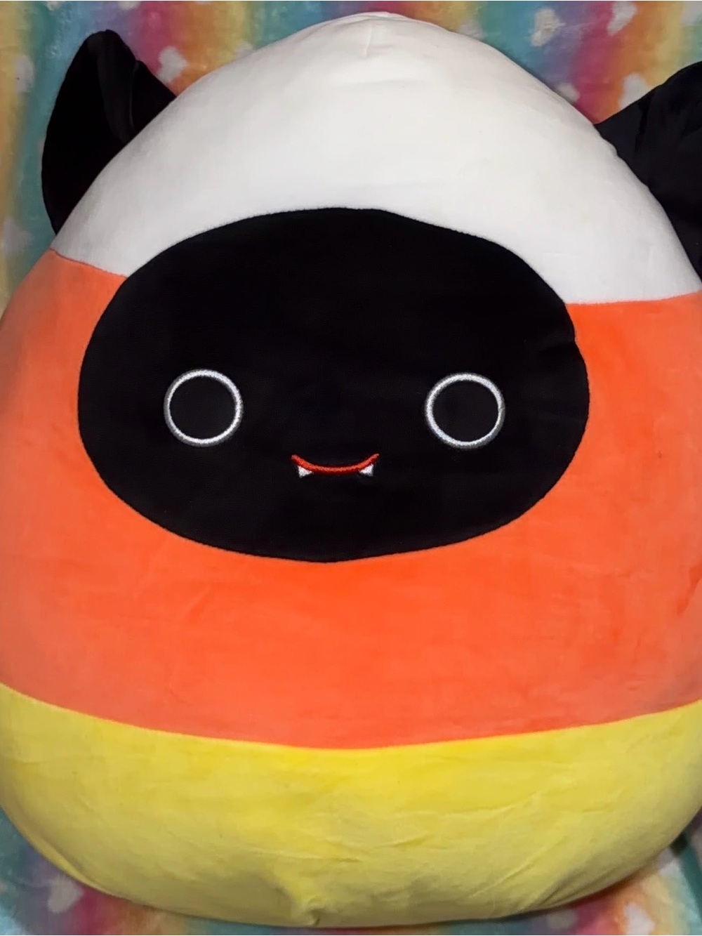 Emily the Candy Corn Bat Halloween Squishmallow Large NWT